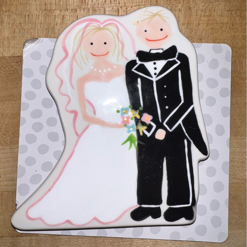 Mini Bride and Groom Happy Everything Velcro Attachments